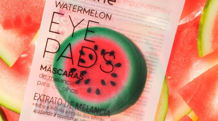 Embalagem de máscara para olhos com extrato de melancia