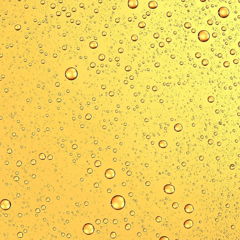 Representação de uma solução aquosa.