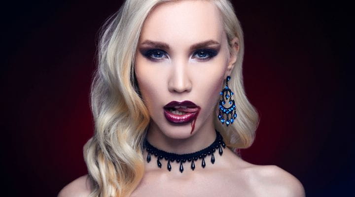 Maquiagem de vampira