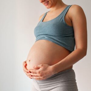 barriga de uma gestante