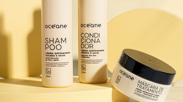 kit de shampoo, condicionador e máscara de tratamento para cabelos quimicamente tratados