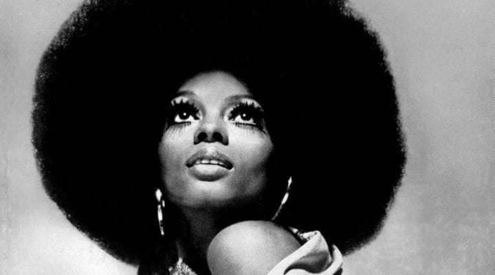 Diana Ross seu com cabelo power 