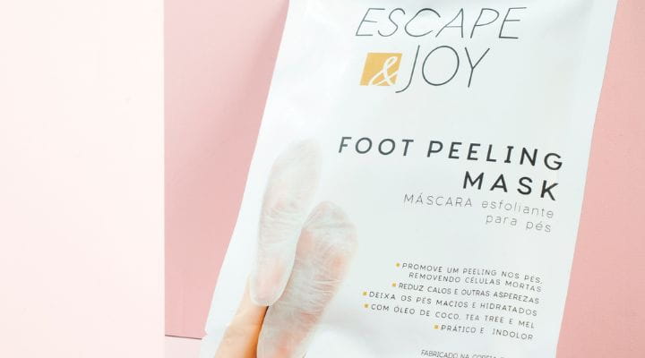 máscara esfoliante para pés