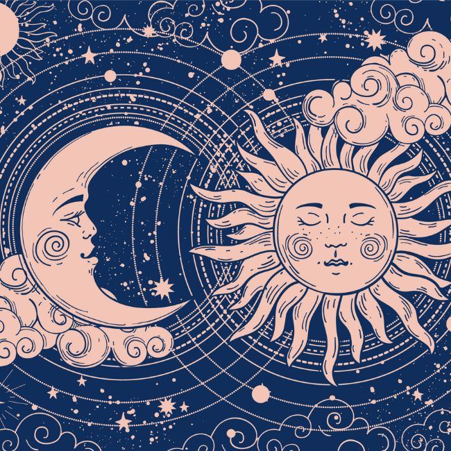 sol e lua, astrologia