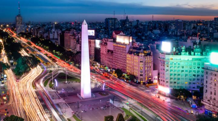 cidade de buenos aires de noite