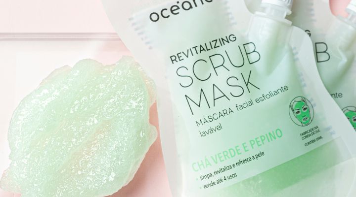 mascara esfoliante cha verde