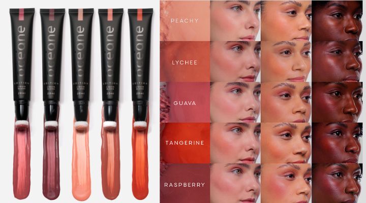 cores e textura blush liquido