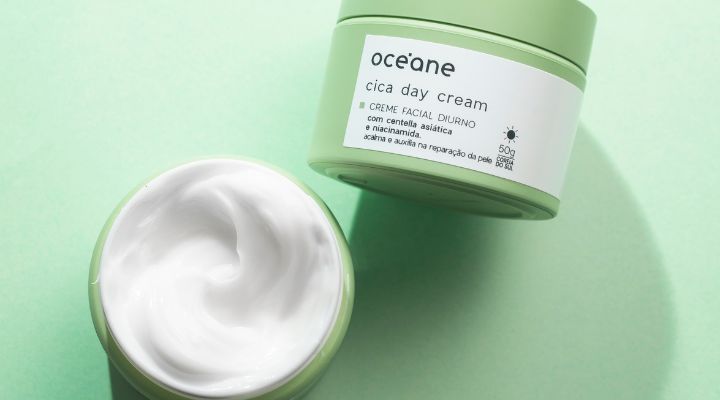 creme de hidratação facial verde