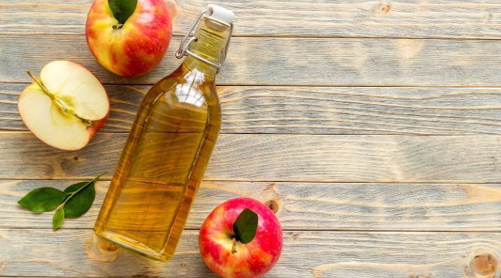 vidro de vinagre de maça
