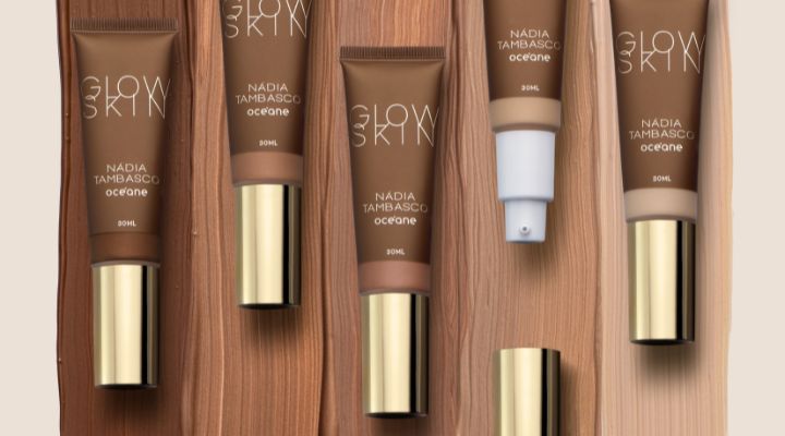 Vários tons de base Glow Skin da Oceane
