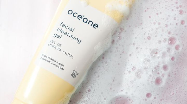 Gel de limpeza facial Oceane em espuma