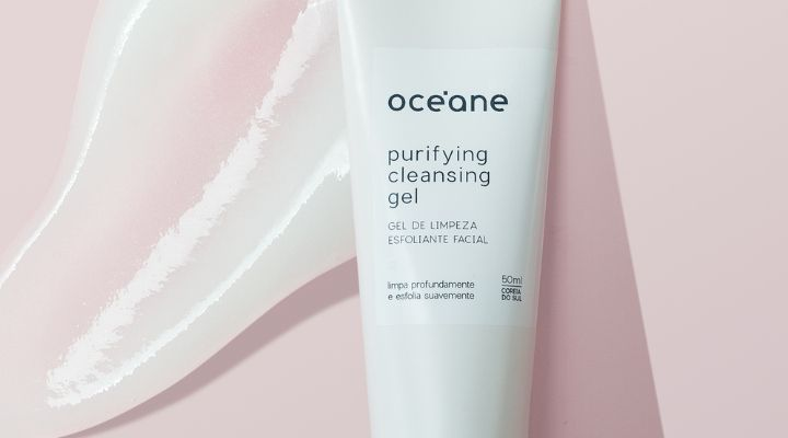 Gel de limpeza facial purificante da Oceane
