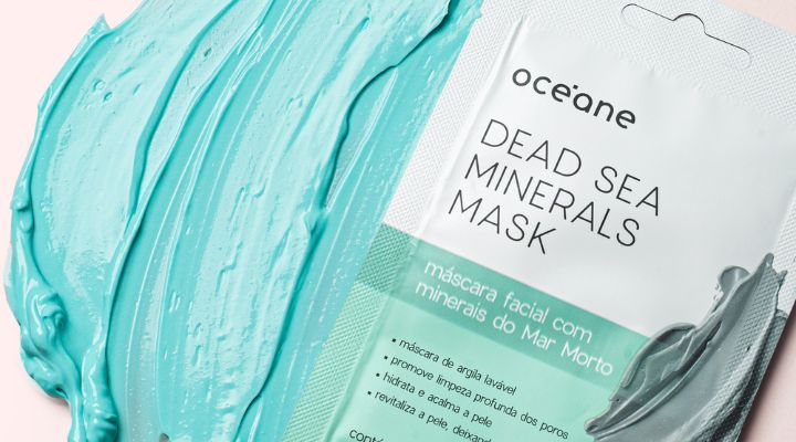 Máscara facial de minerais do Mar Morto Oceane