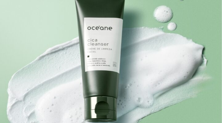 Limpeza facial Océane Cica Cleanser em tubo